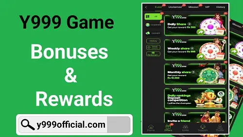 Bonuses & Rewards at Y999 Game